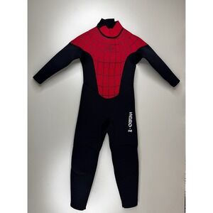 Hevto Wet Suit Child Youth Size 4 Hero 1 Spiderman Neoprene Surf Beach Water